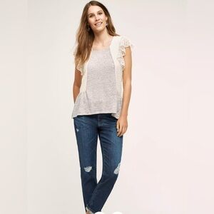 ADRIANO GOLDSCHMIED AG The Beau High Rise Slouchy Skinny Distressed Jeans 27